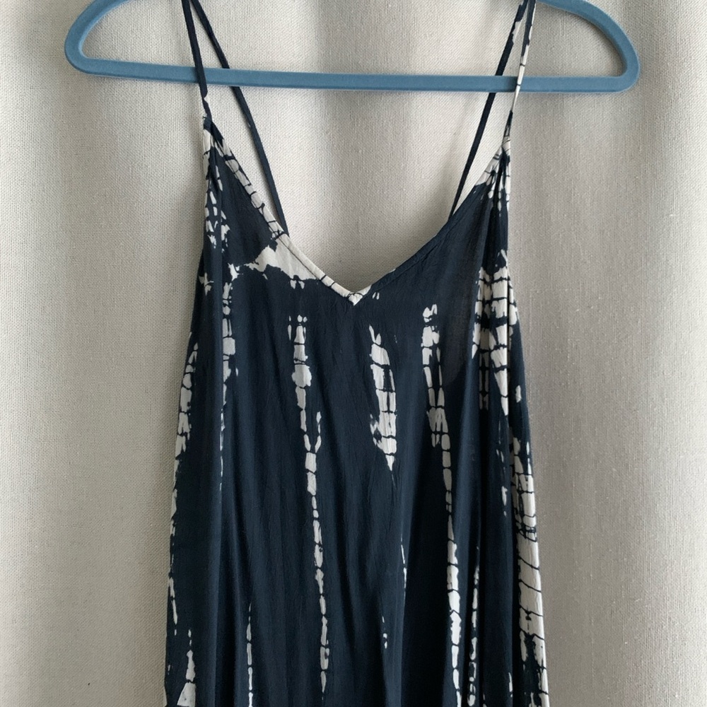 Black and White Striped Cami Maxi Dress - Picture 2 of 5